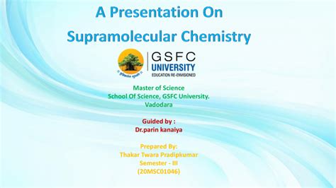 ppt on supramolecular chemistry