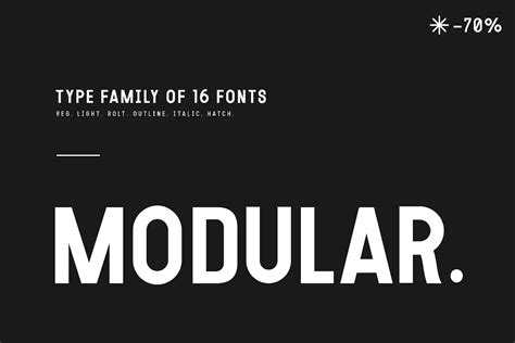 MODULAR - Free Uppercase Display Font - Free UI Resources