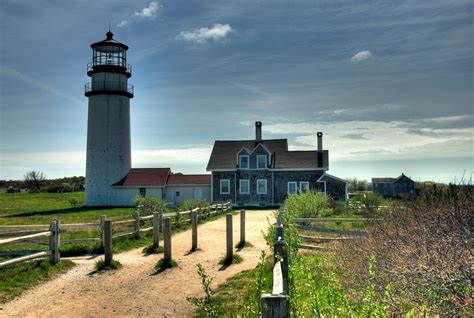 Highland Lighthouse on Cape Cod National Seashore in North Truro, MA ...