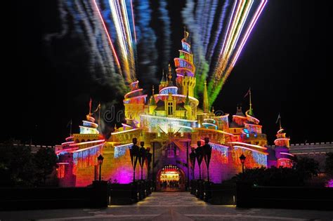 Fireworks At Disneyland Hong Kong Editorial Stock Photo - Image: 22288128