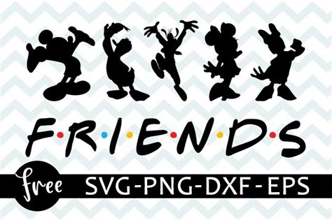 Disney friends svg free disney svg mickey svg friends svg minnie mouse instant download disney ...