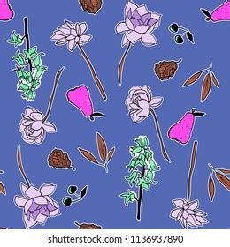 Pastel Flowers Watercolor Illustration Pattern Stock Illustration 1119873431 | Shutterstock