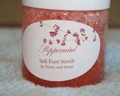 Items similar to Peppermint Salt Foot Scrub on Etsy