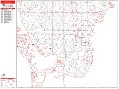 St Pete Zip Code Map - Map