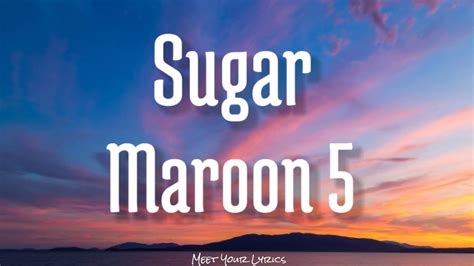 Maroon 5 - Sugar (Lyrics)🎵 - YouTube