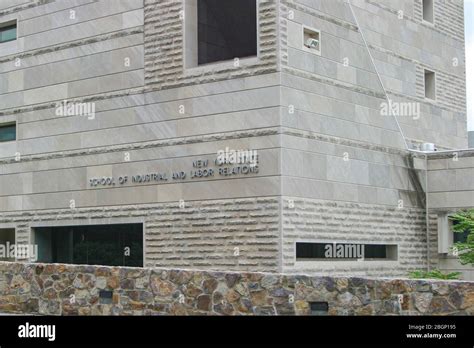 Examples of modern architecture at Ives Hall on the Cornell University Campus in Ithaca, NY ...