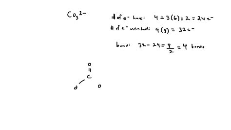 SOLVED: How do you draw a Lewis dot structure for the carbonate ion ...