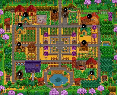 Flower Bud Farm Multiplayer Layout (With 10 Player Cabins) based on ...