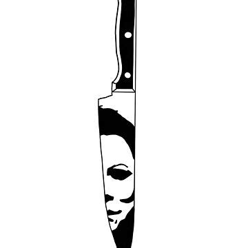 "Michael Myers’s Knife" Sticker for Sale by InkKountess | Redbubble