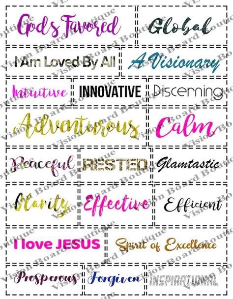 Printable Vision Board Quotes