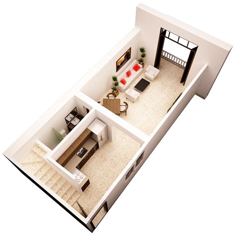 Residential Project - Badillo Loft on Behance | Ideas de casa pequeña, Apartamentos, Casas ...