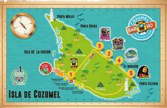 Cozumel Beaches Map | Travel Wish in 2019 | Cozumel beach, Cozumel, Beach