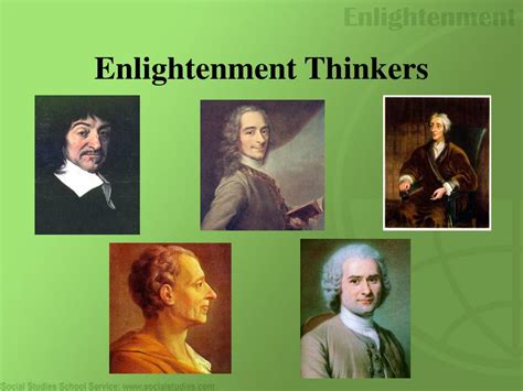 Age Of Enlightenment Thinkers