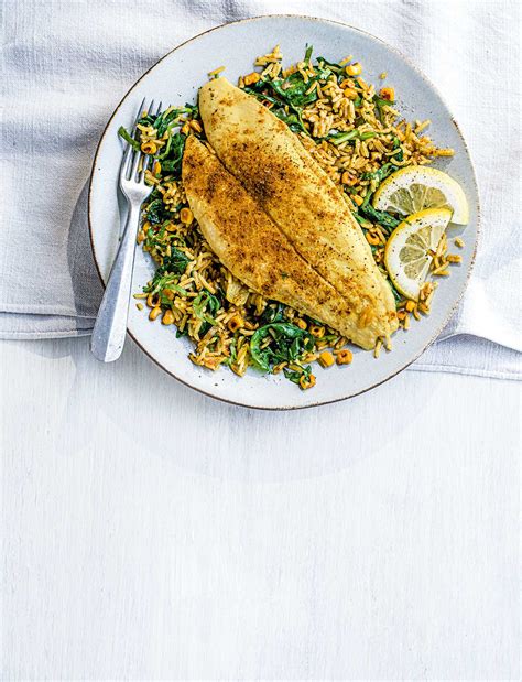 Smoked basa with sweetcorn pilau recipe | Sainsbury`s Magazine