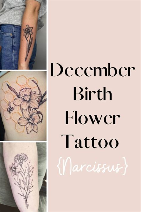 December Birth Flower Tattoo {Narcissus} - TattooGlee | Birth flower ...