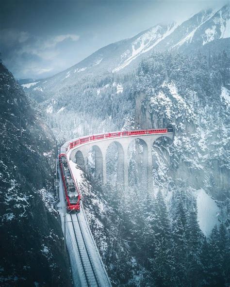 The Landwasser Viaduct in Filisur, Switzerland : r/MostBeautiful