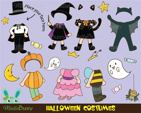 Cute Halloween Costume Clip Art