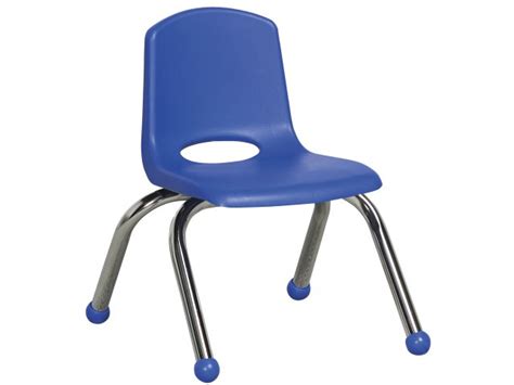 ECR Poly Classroom Chair - Chrome Legs 10"H, Preschool Chairs