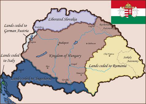 Alternate Post-Great War Hungary if the borders were settled through ...