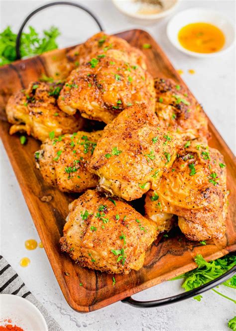 Crispy Roast Chicken Thighs - Quickezrecipes.com