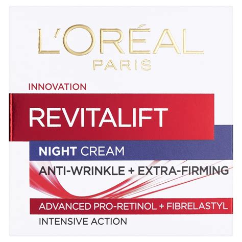 L'Oreal Revitalift Anti Wrinkle, Extra Firming, Deep Action, Hydrating Night Cream, 50 ml (1.7 ...