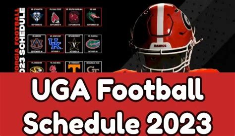 UGA Football Schedule 2023, Matches, Teams - urbanaffairskerala.org