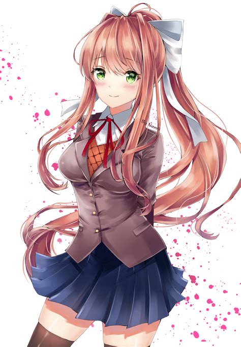 Just Monika by Nam-Namii on DeviantArt