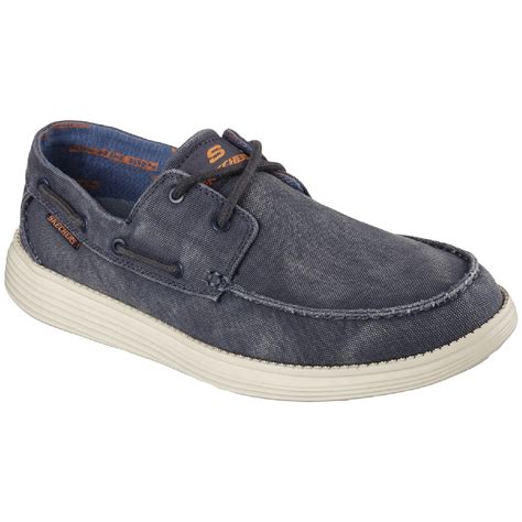 Skechers Mens Status Melec Lace Up Boat Shoes | eBay