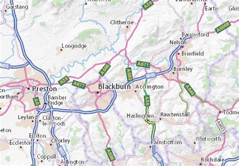 MICHELIN Rishton map - ViaMichelin