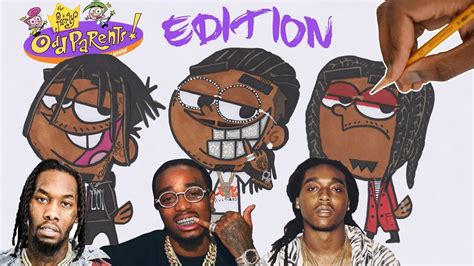 DRAW RAPPERS AS CARTOONS! MIGOS ATL !! (S1 - Ep6) - YouTube