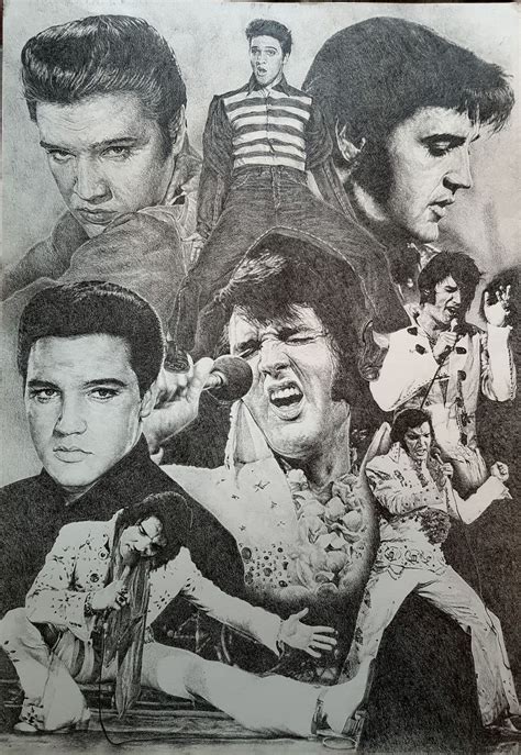 Elvis Presley: A Pencil Portrait by Steven Streetin