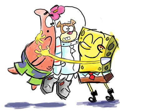 Spongebob And Patrick Hugging