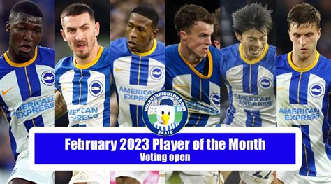 Vote for your February 2023 WAB Brighton Player of the Month