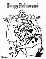 Happy Halloween Scooby Doo And Shaggy Printable coloring Page  sketch template