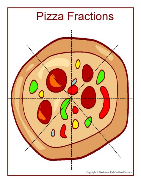 Math Pizza Fractions for Kids • KidsCanHaveFun Blog - Play, Explore and Learn