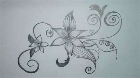 Flower Designs Drawing Photo | Best Flower Site