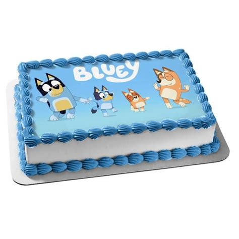 Bluey Mum Dad Chilli Edible Cake Topper Image ABPID52105 | Boy birthday ...