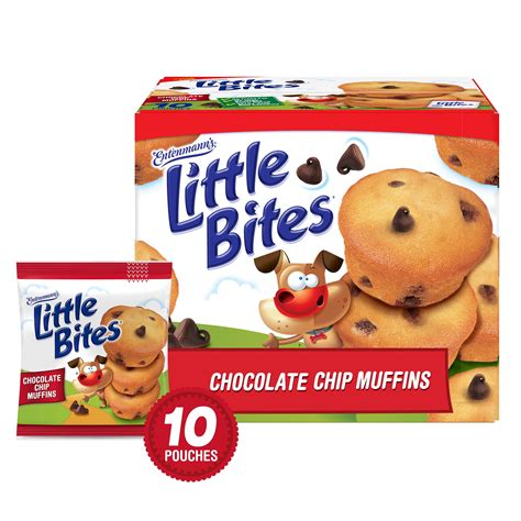 Entenmann’s Little Bites Chocolate Chip Muffins Value Pack, 10 Pouches per Box - Walmart.com