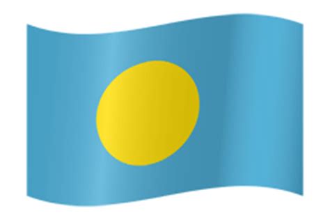 Palau flag vector - country flags