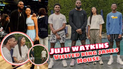 JUJU WATKINS VISITED BRONNY AND KING JAMES AT THEIR HOUSE - YouTube