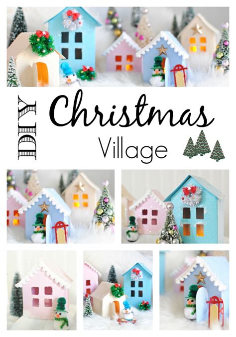 Christmas Village: Free Printable to Make Your Own - Town & Country Living