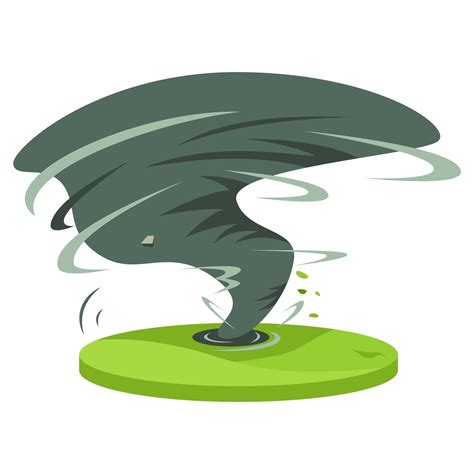 Hurricane in rural area cartoon vector illustration 2981918 Vector Art ...