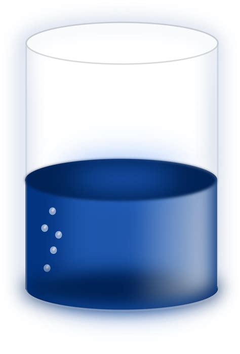 Clipart - Cylinder half full