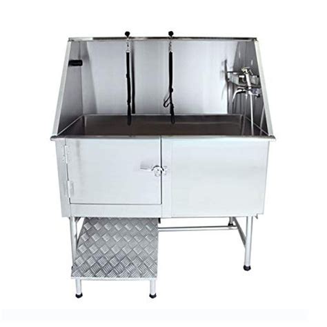 Professional Dog Grooming Bath Tubs Stainless Steel Made With Walk - In ...