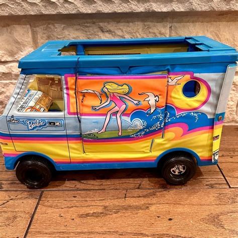 Barbie | Toys | Mattel Barbie Vintage 97s Beach Bus Surfer Van Camper ...