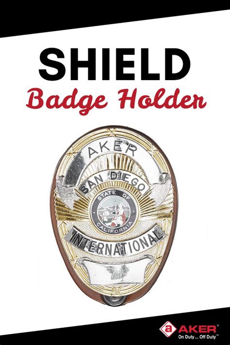 Shield Badge Holder | Badge holders, Badge, Police badge