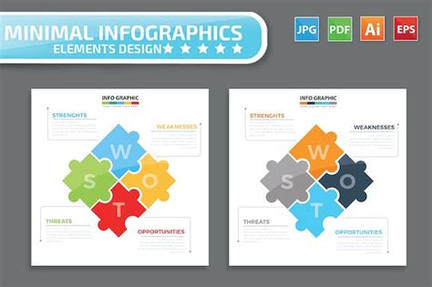 Puzzle Infographics Design - Design Template Place