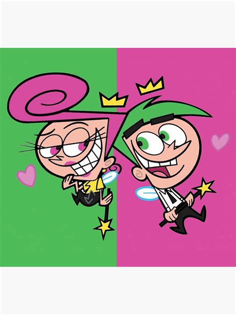 "~Cosmo&Wanda~" Poster for Sale by Morgoxo | Redbubble