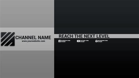 FREE Simple Banner Template For YouTube Channel #26 Photoshop I DOWNLOAD | Photoshop me, Banner ...