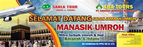 Contoh Spanduk Haji dan Umroh Selamat Datang Manasik Umroh | Spanduk, Desain banner, Desain